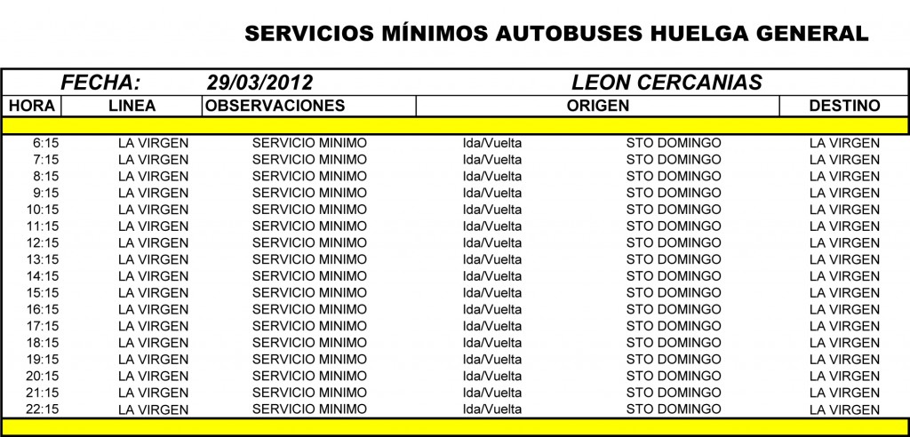Servicios Miminos Autobuses