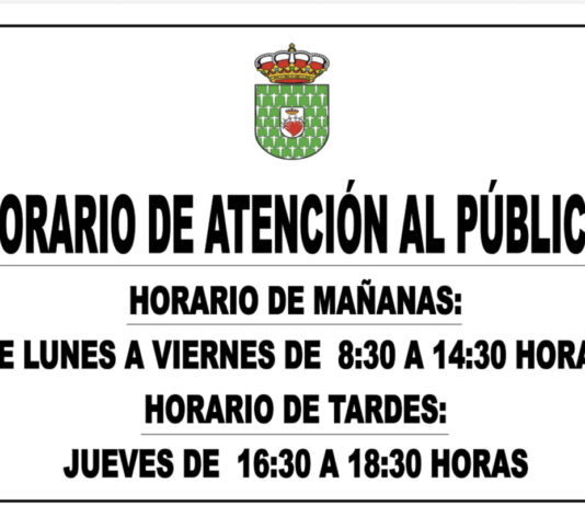 Horario de la Oficina de atención al público